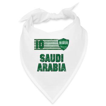 Saudi-Arabien Fußball Mannschaft - Bandana - Weiß - Vorne
