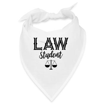 Jurastudent Jura Rechtsanwalt Jurist Anwalt - Bandana - Weiß - Vorne