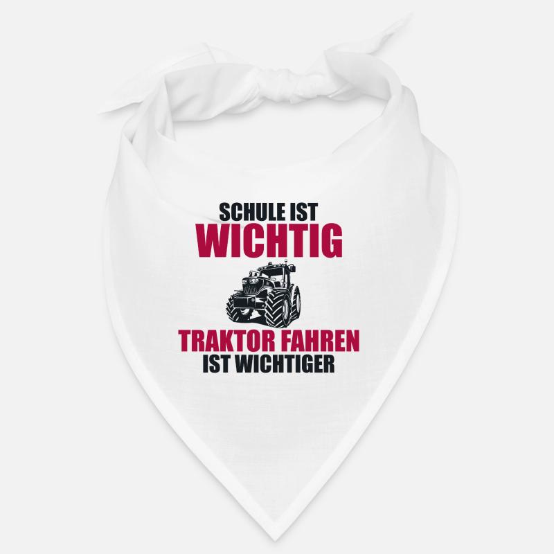 Trecker Trekker Traktor Schule Spruch Geschenk Bandana