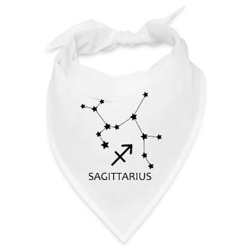 Horoskop Schütze Sternbild Schütze - Bandana - Weiß - Vorne