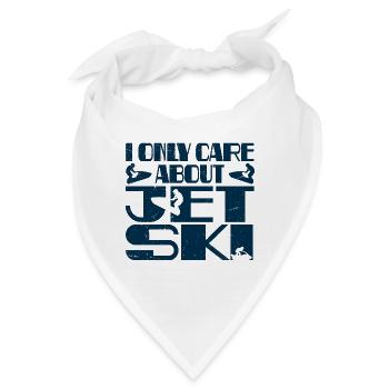 Ich kümmere mich nur um Jetski - Bandana - Weiß - Vorne