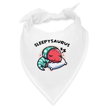 Sleepysaurus Offizielles Schlafoutfit Schlafshirt - Bandana - Weiß - Vorne