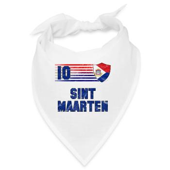 Sint Maarten Fußball Mannschaft - Bandana - Weiß - Vorne