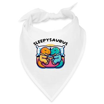 Sleepysaurus Offizielles Schlafoutfit Schlafshirt - Bandana - Weiß - Vorne