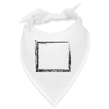 Viereck - Bandana - Weiß - Vorne