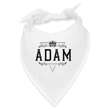 Adam Name - Bandana - Weiß - Vorne