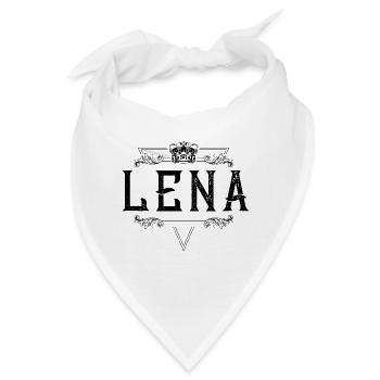 Lena Name - Bandana - Weiß - Vorne