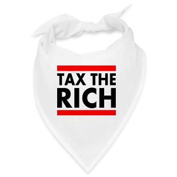 Tax the rich - Bandana - Weiß - Vorne