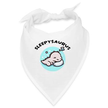 Sleepysaurus Offizielles Schlafoutfit Schlafshirt - Bandana - Weiß - Vorne