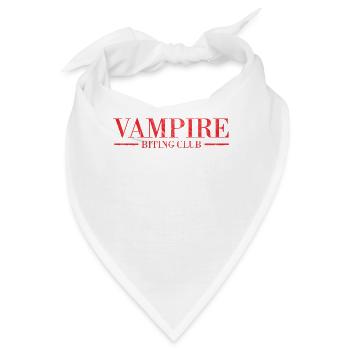 Halloween Vampire biting club - Bandana - Weiß - Vorne