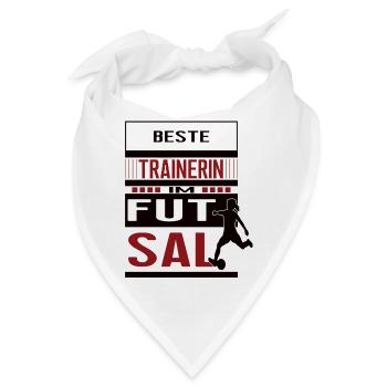 Futsal Trainerin Beste Futsaltrainerin Team - Bandana - Weiß - Vorne