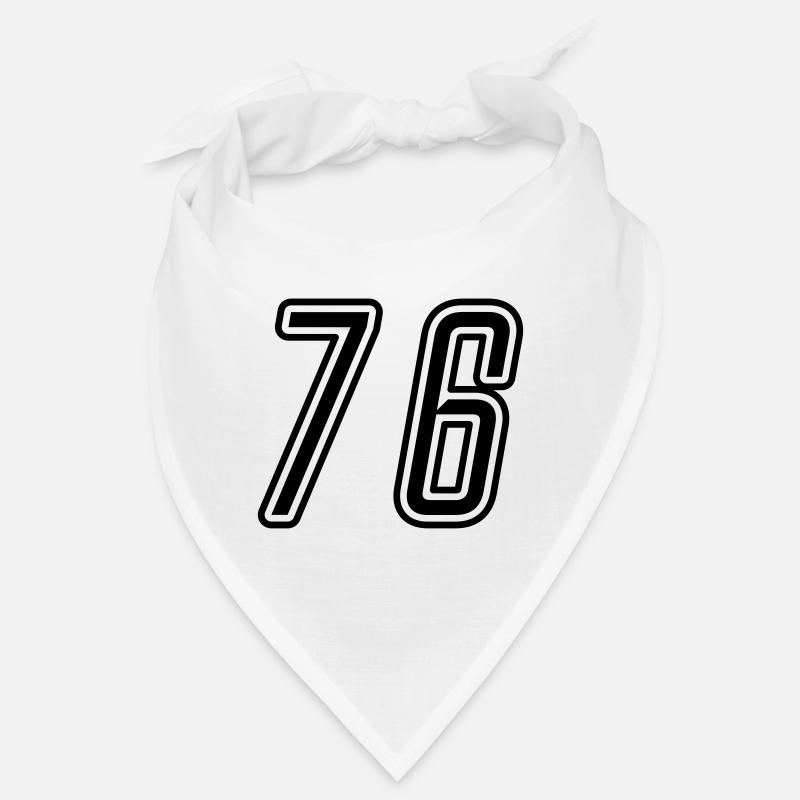 76 Numéro de numéro Bandana