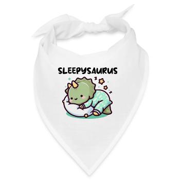 Sleepysaurus Offizielles Schlafoutfit Schlafshirt - Bandana - Weiß - Vorne