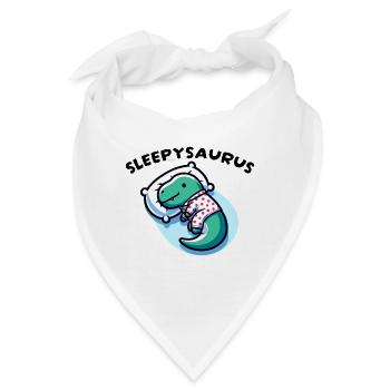 Sleepysaurus Offizielles Schlafoutfit Schlafshirt - Bandana - Weiß - Vorne