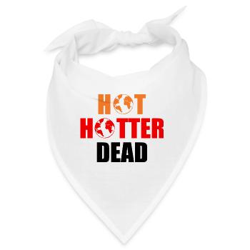 Hot hotter dead - Bandana - Weiß - Vorne