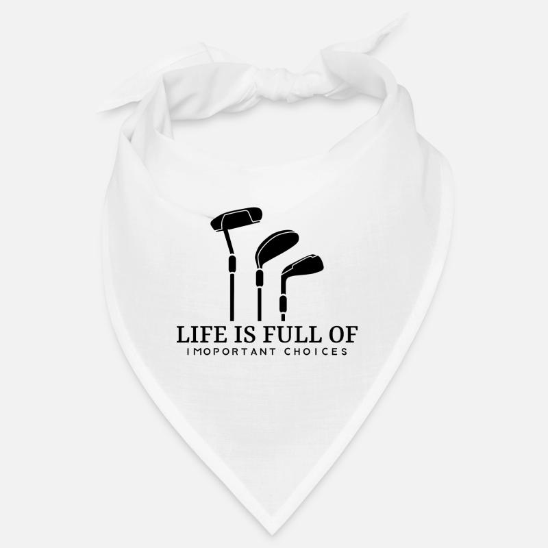 Golf Golfer Golfspieler Golfschläger Spruch Golfen Bandana