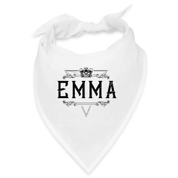 Emma Name - Bandana - Weiß - Vorne