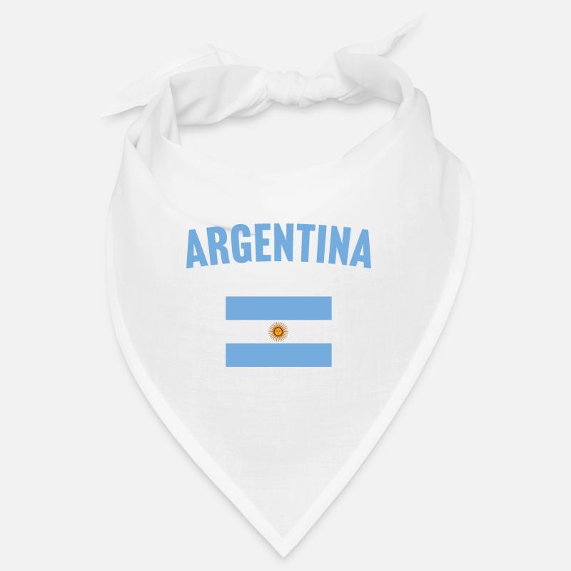 Drapeau de l’Argentine - Bandana - blanc