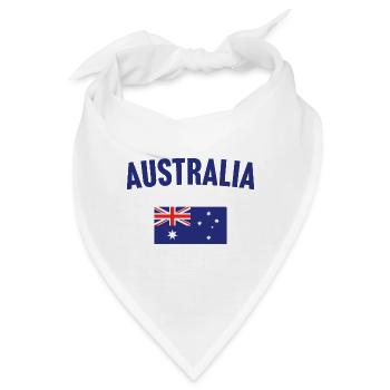 Australien Flagge - Bandana - Weiß - Vorne