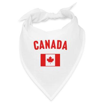 Kanada Flagge - Bandana - Weiß - Vorne