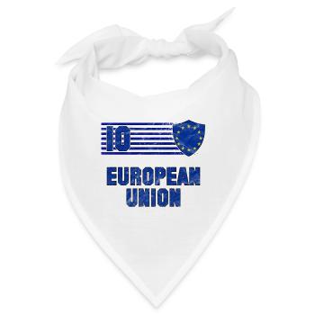 Europäische Union Fußball Mannschaft - Bandana - Weiß - Vorne