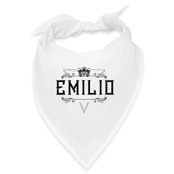 Emilio Name - Bandana - Weiß - Vorne