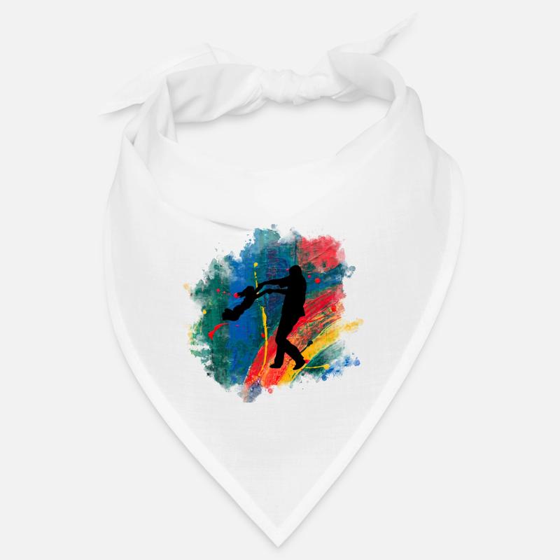 Vater und Tochter - Bandana - Weiß