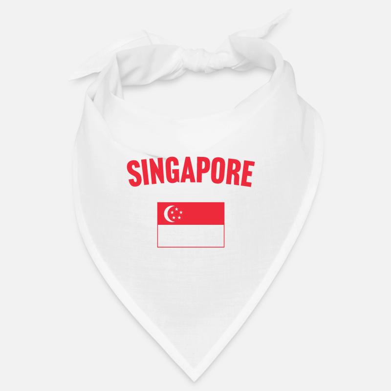 Drapeau de Singapour Bandana