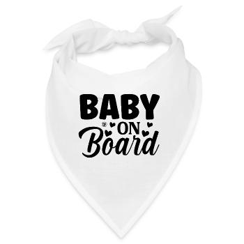 Baby on board - Bandana - Weiß - Vorne
