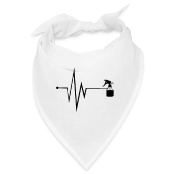 Barber Puls - Bandana - Weiß - Vorne
