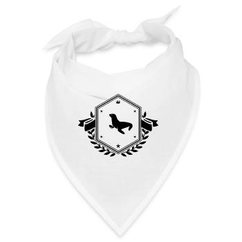 Seehund Wappen - Bandana - Weiß - Vorne