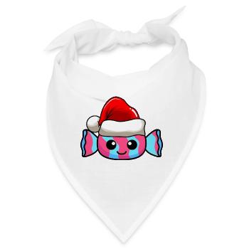 Bonbons Weihnachten Comic Xmas - Bandana - Weiß - Vorne