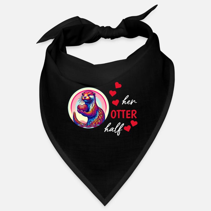 Otter half liebe geschenk Bandana