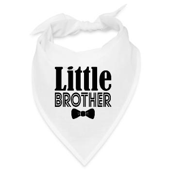 KLEINER BRUDER Geschenk - Bandana - Weiß - Vorne