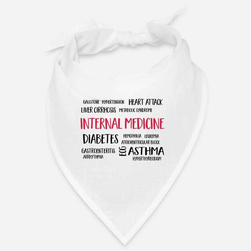 médecine interne - Bandana - blanc
