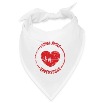 Hoimatländle Ravensburg Ravensburger Heimatstadt - Bandana - Weiß - Vorne