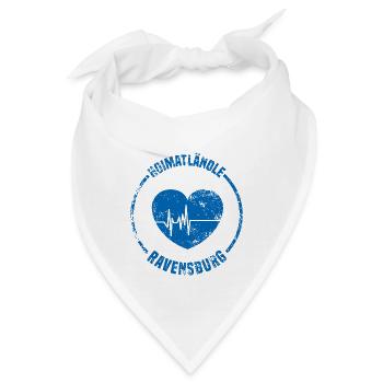 Hoimatländle Ravensburg Schwaben Heimatstadt - Bandana - Weiß - Vorne
