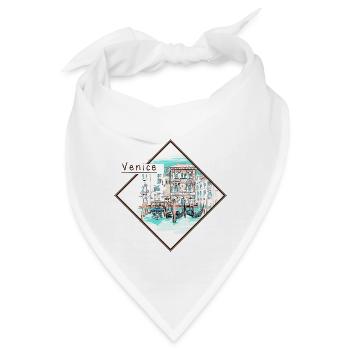 Venedig Venice Venezia Italien Italy Souvenirs - Bandana - Weiß - Vorne