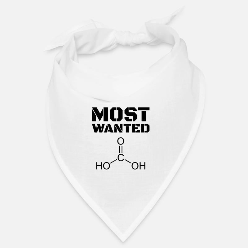 Most Wanted Kohlensäure H2CO3 Lustiger Spruch Bandana