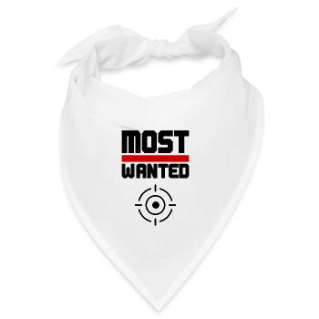 Most Wanted - Bandana - Weiß - Vorne