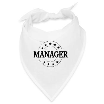 Manager Beruf - Bandana - Weiß - Vorne