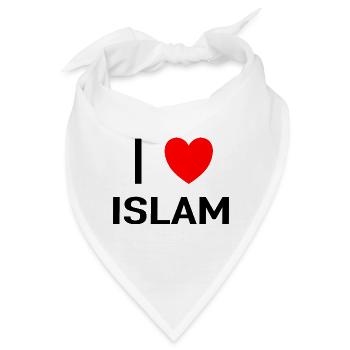 I love islam - Bandana - Weiß - Vorne