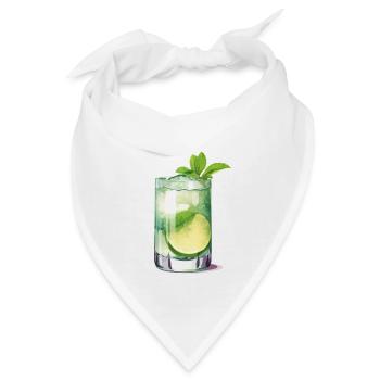 Mojito Cocktail Longdrink - Bandana - Weiß - Vorne