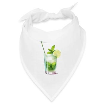Mojito Cocktail Longdrink - Bandana - Weiß - Vorne