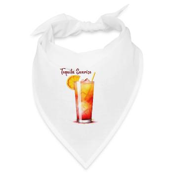 Tequila Sunrise Cocktail Longdrink - Bandana - Weiß - Vorne