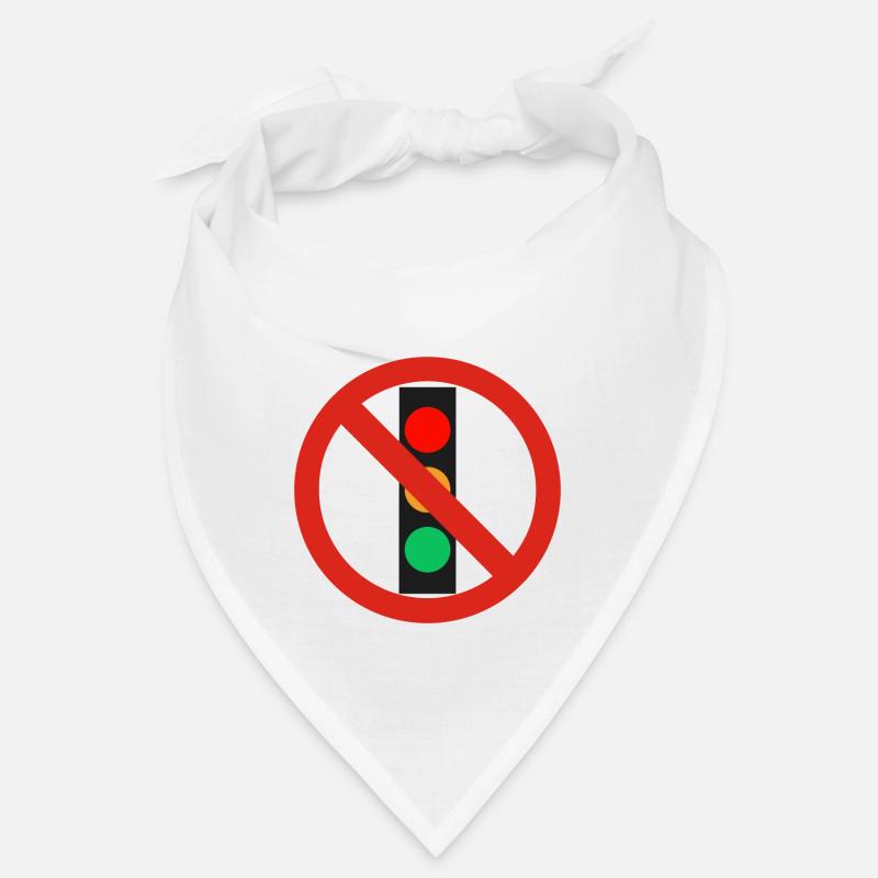 Panneau d’interdiction gouvernementale de feu tricolore Bandana
