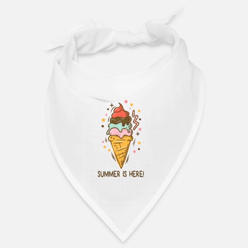 Eis Summer is here Eiscreme Eisdiele Sommerzeit Bandana