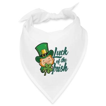 Leprechaun Kobold St. Patricks Day Irland - Bandana - Weiß - Vorne