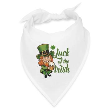 Leprechaun Kobold St. Patricks Day Irland - Bandana - Weiß - Vorne