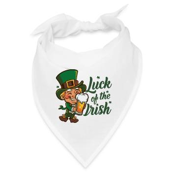 Leprechaun Kobold St. Patricks Day Irland - Bandana - Weiß - Vorne
